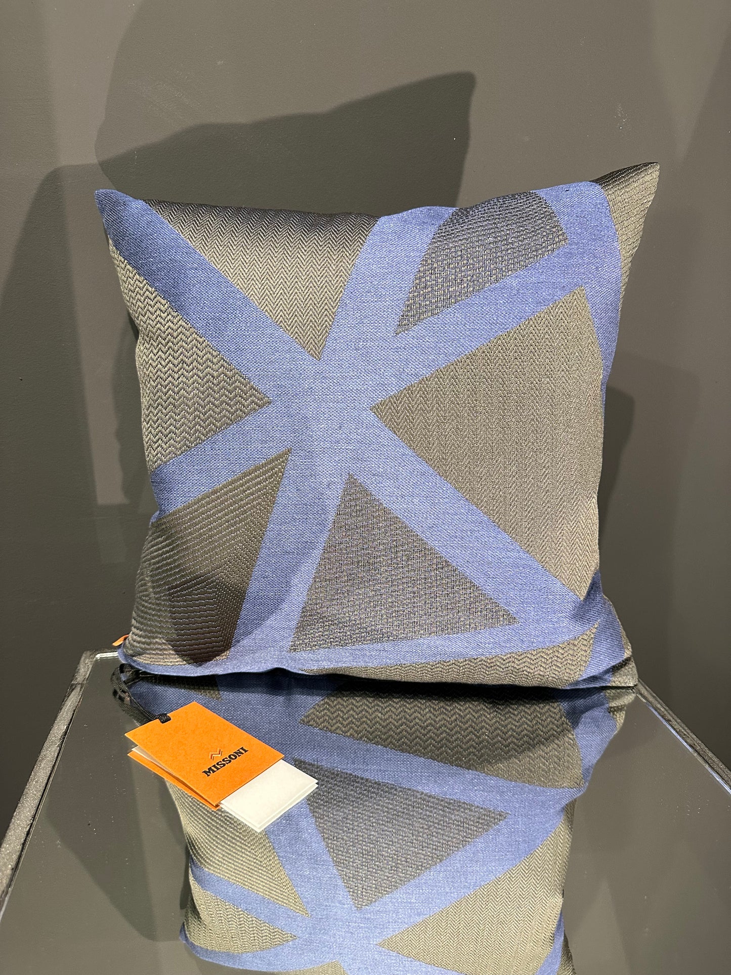 Missoni Home Nastri Relief blau Kissen 40x40cm