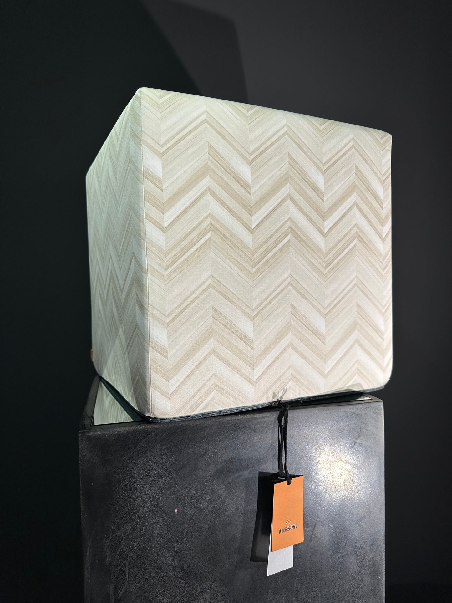 Missoni Home Layers Inlay creme Pouf Cubo 40x40x40cm