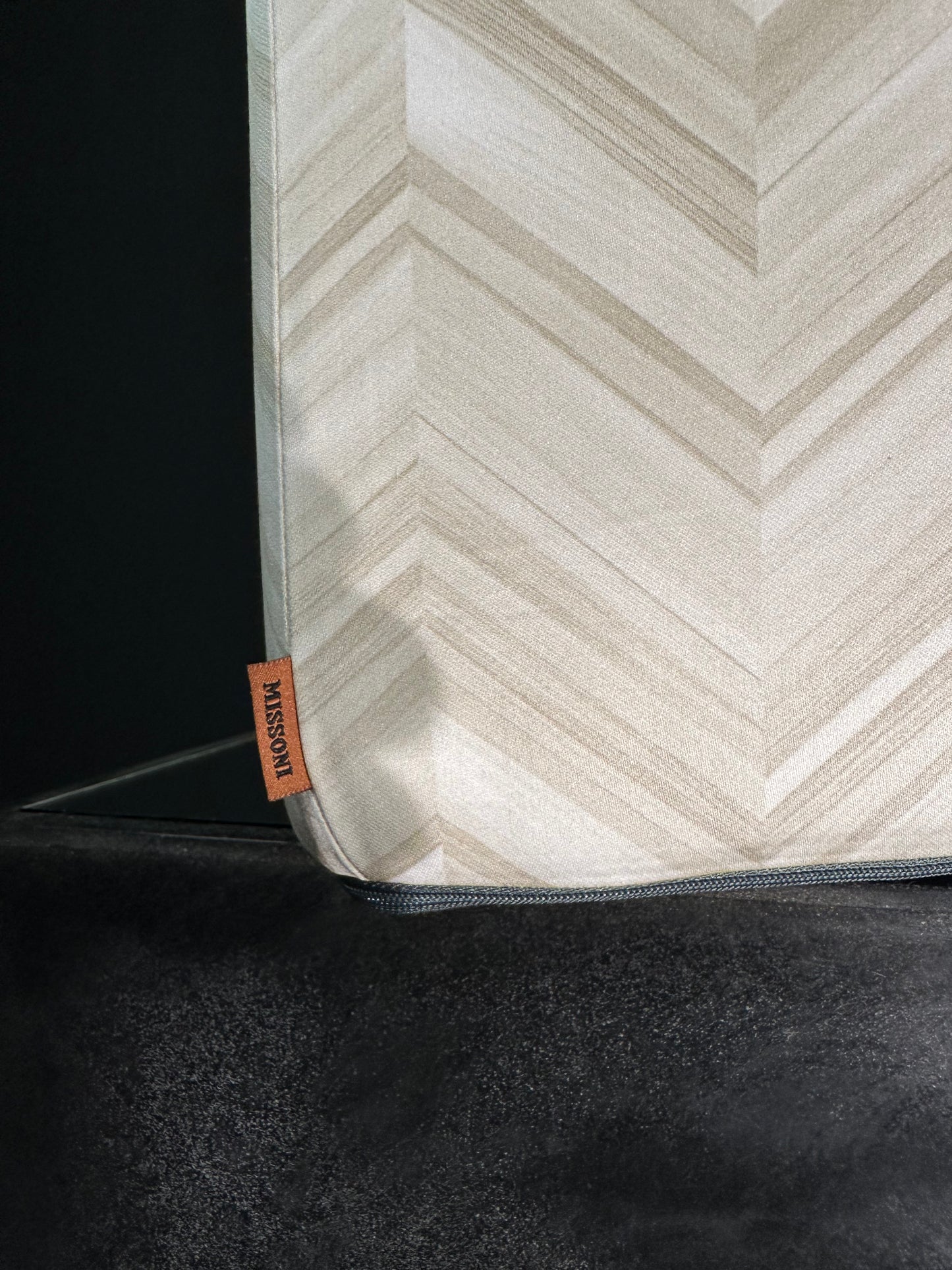 Missoni Home Layers Inlay creme Pouf Cubo 40x40x40cm