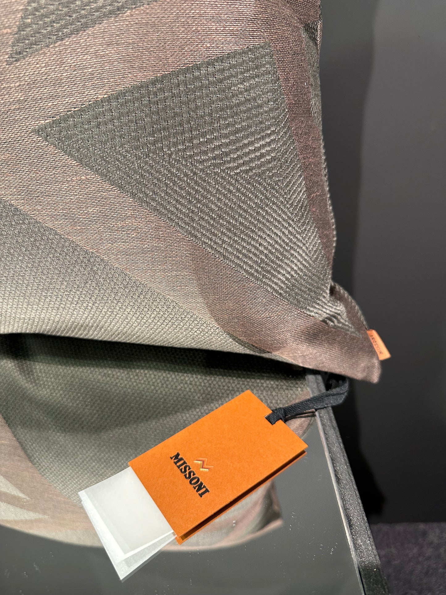 Missoni Home Nastri Relief braun Kissen 60x60cm