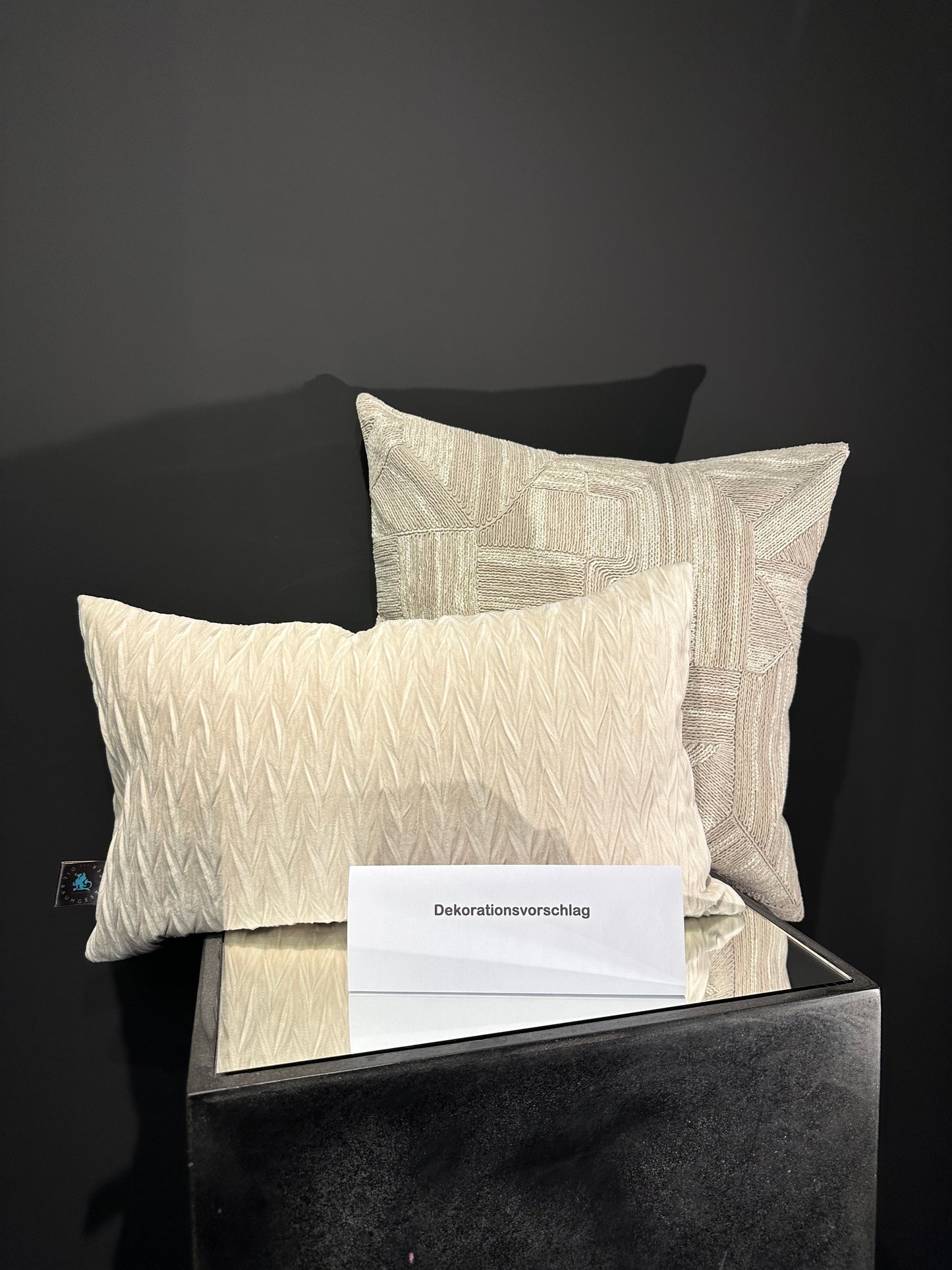 Tender Crush creme Kissen 30x50cm