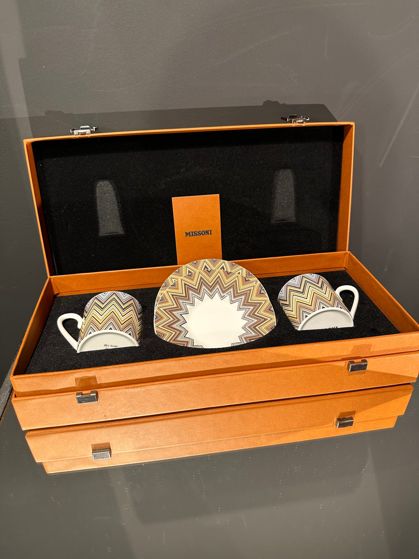 Missoni Home Porzellan Tee oder Kaffeetassen Set Zig Zag Jarris 148