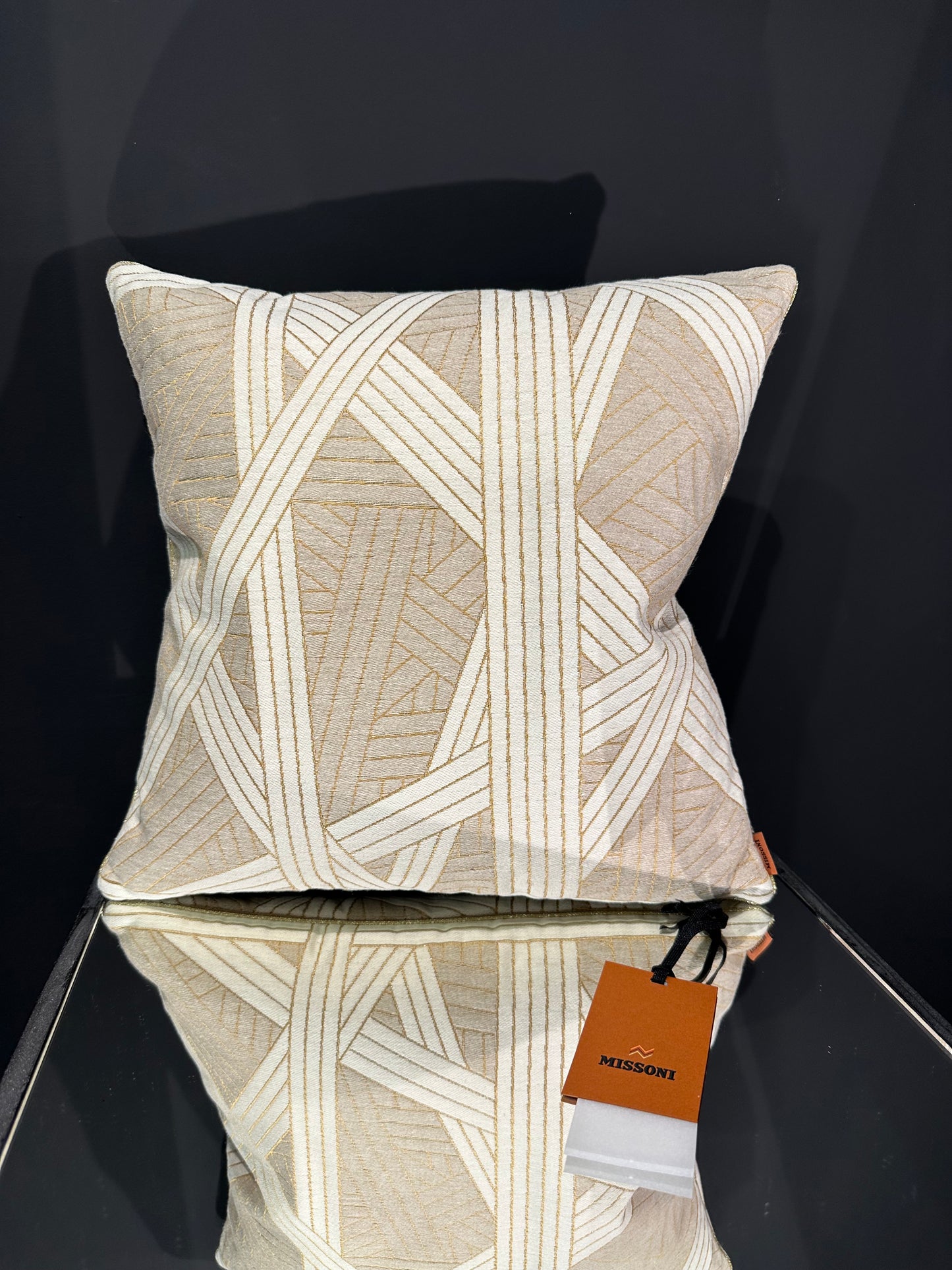 Missoni Home Nastri creme gold Kissen 40x40cm