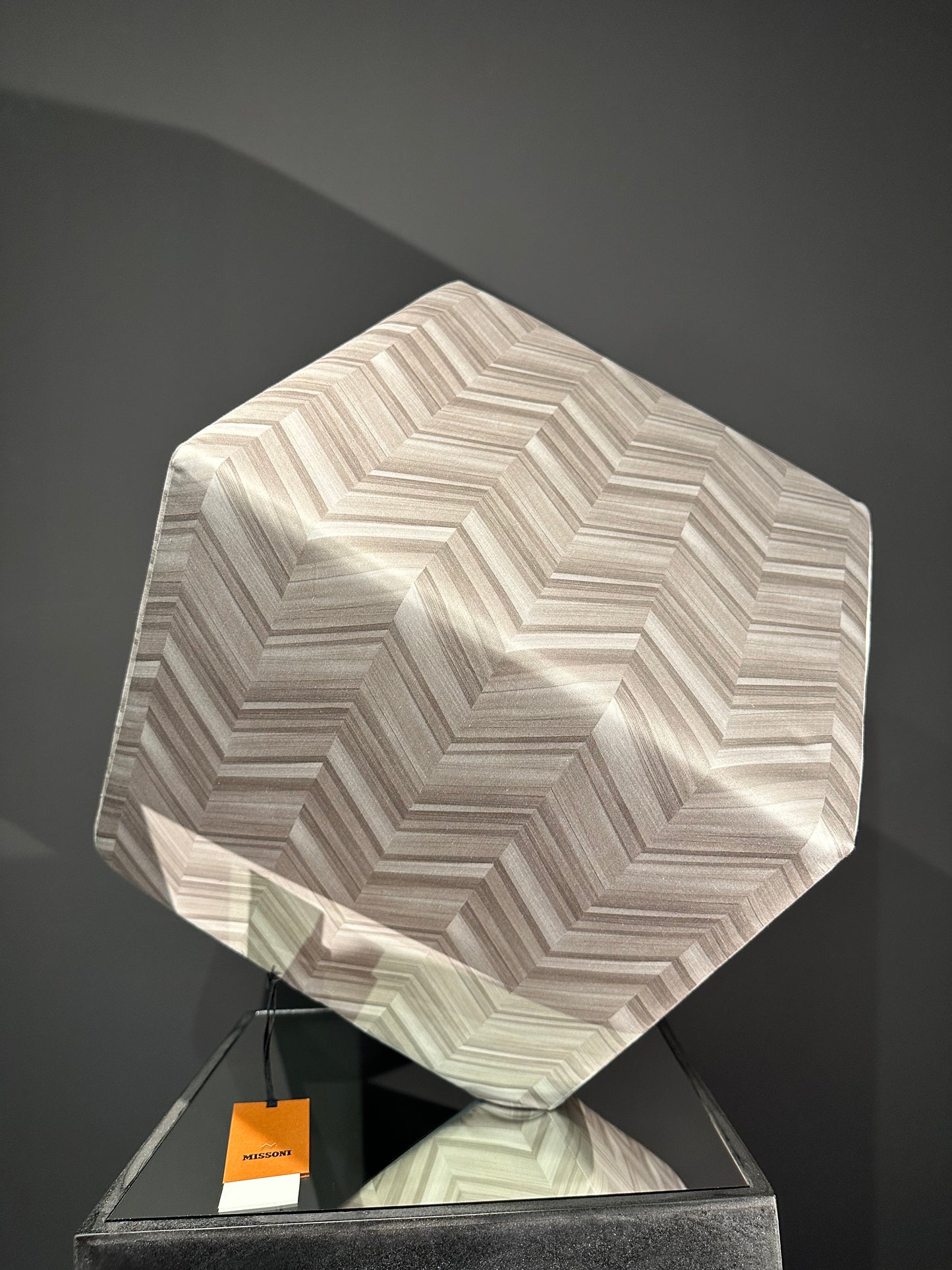 Missoni Home Layers Inlay taupe Pouf Cubo 40x40x40cm