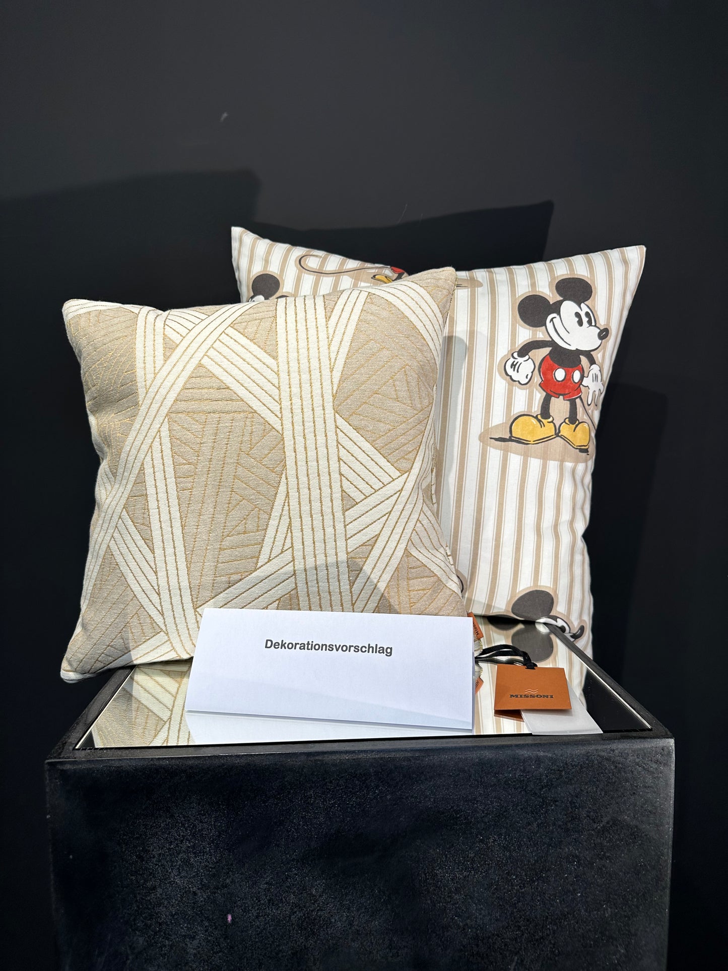 Missoni Home Nastri creme gold Kissen 40x40cm