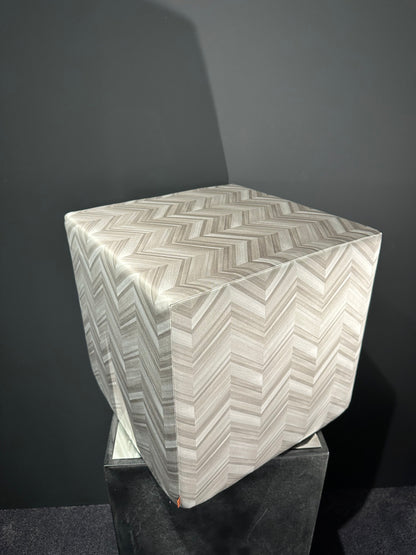 Missoni Home Layers Inlay taupe Pouf Cubo 40x40x40cm