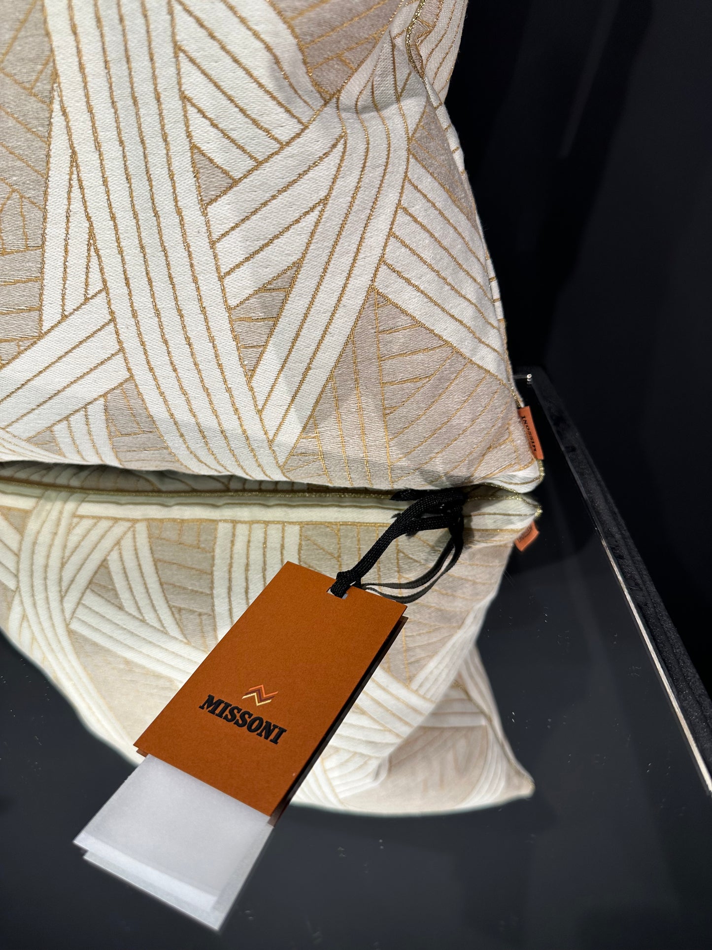 Missoni Home Nastri creme gold Kissen 40x40cm