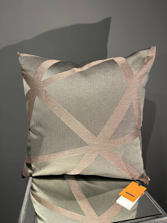 Missoni Home Nastri Relief braun Kissen 60x60cm