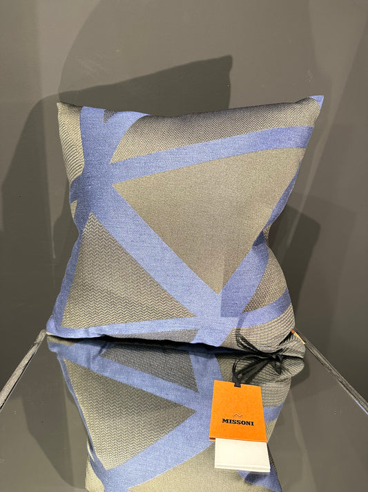 Missoni Home Nastri Relief blau Kissen 40x40cm