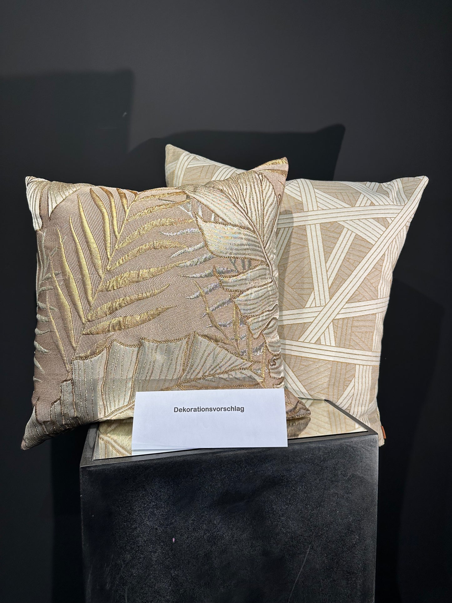 Missoni Home Nastri creme gold Kissen 60x60cm