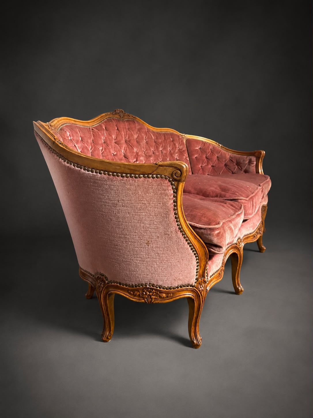 Gebrauchtes Salon-Ensemble im französischen Neo-Rokoko-/Louis-XV-Stil