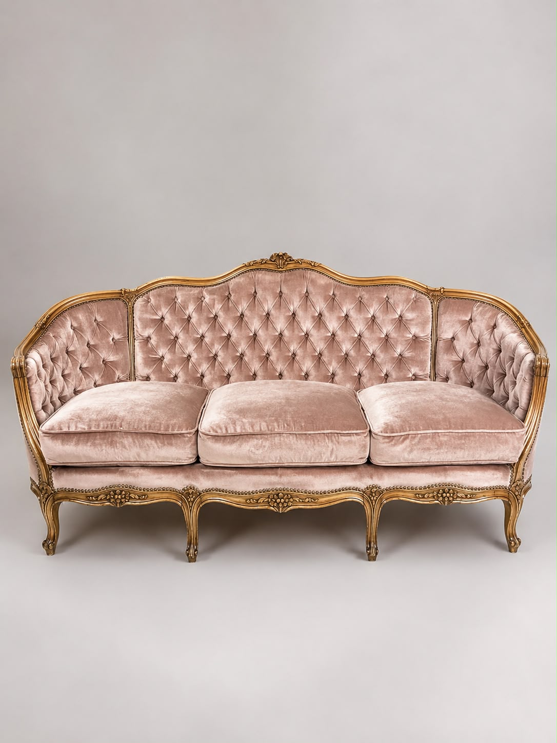 Gebrauchtes Salon-Ensemble im französischen Neo-Rokoko-/Louis-XV-Stil