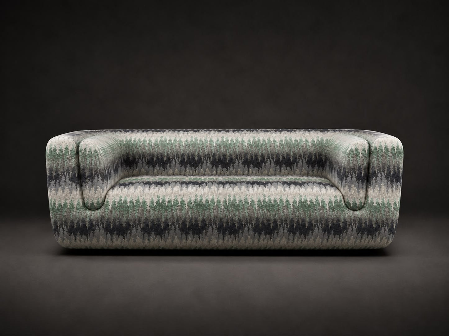 Missoni Home Sofa „Intil“ – seltenes Ausstellungsstück mit Jacquard-Gewebe