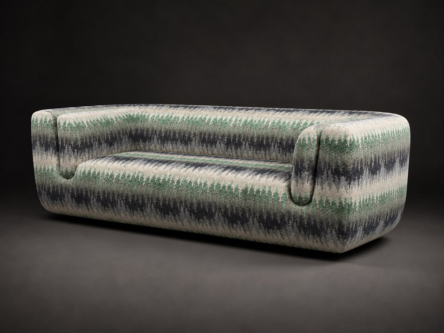 Missoni Home Sofa „Intil“ – seltenes Ausstellungsstück mit Jacquard-Gewebe