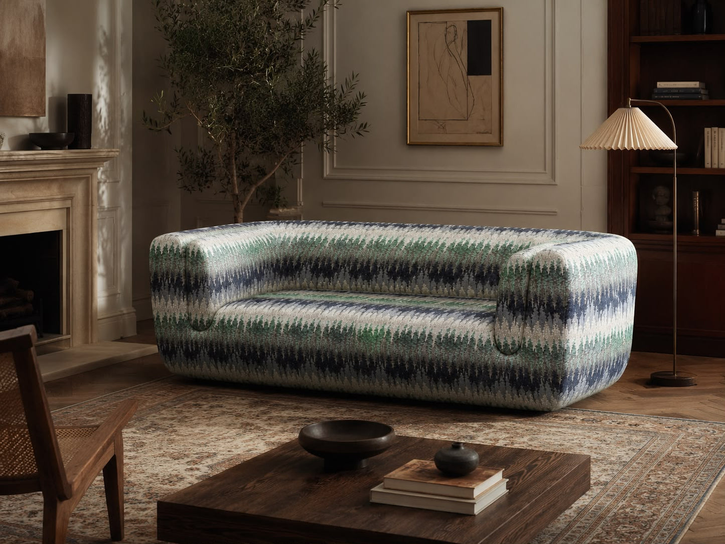 Missoni Home Sofa „Intil“ – seltenes Ausstellungsstück mit Jacquard-Gewebe